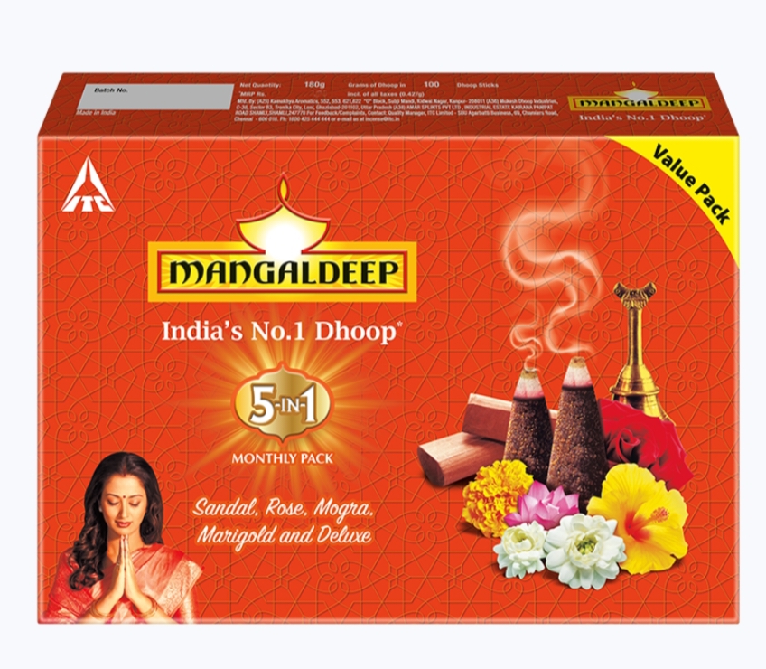 MANGALDEEP SANDAL DHOOP BATTI 180g 