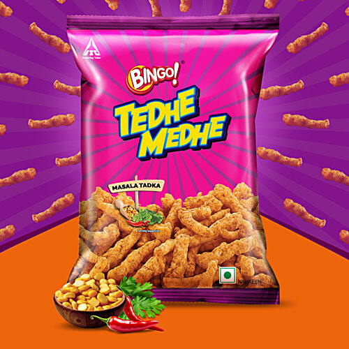 BINGO MASALA TADKA TEDHE MEDHE 75gm