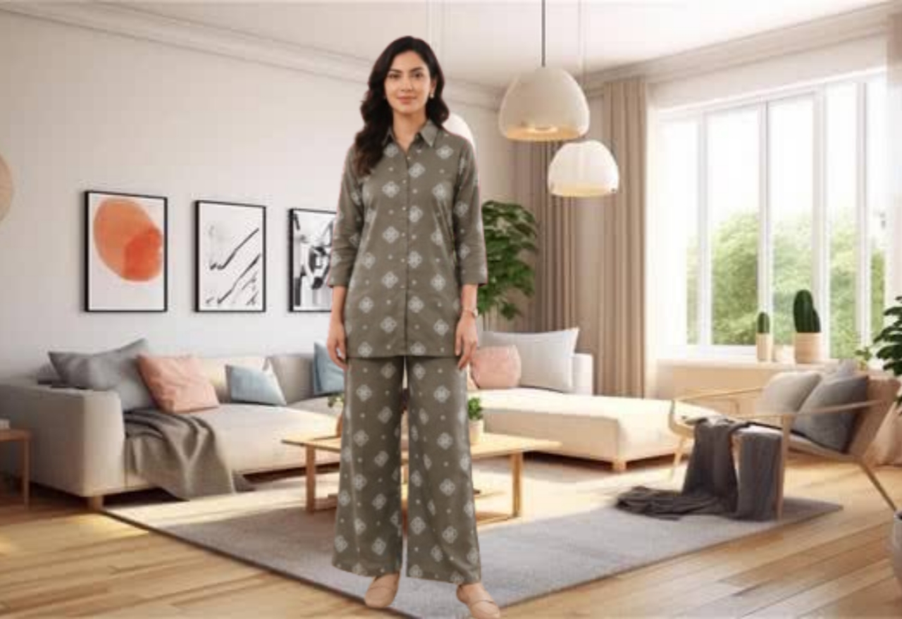 PREETI 2PC (AN) KURTI WITH POCKET PLAZOO