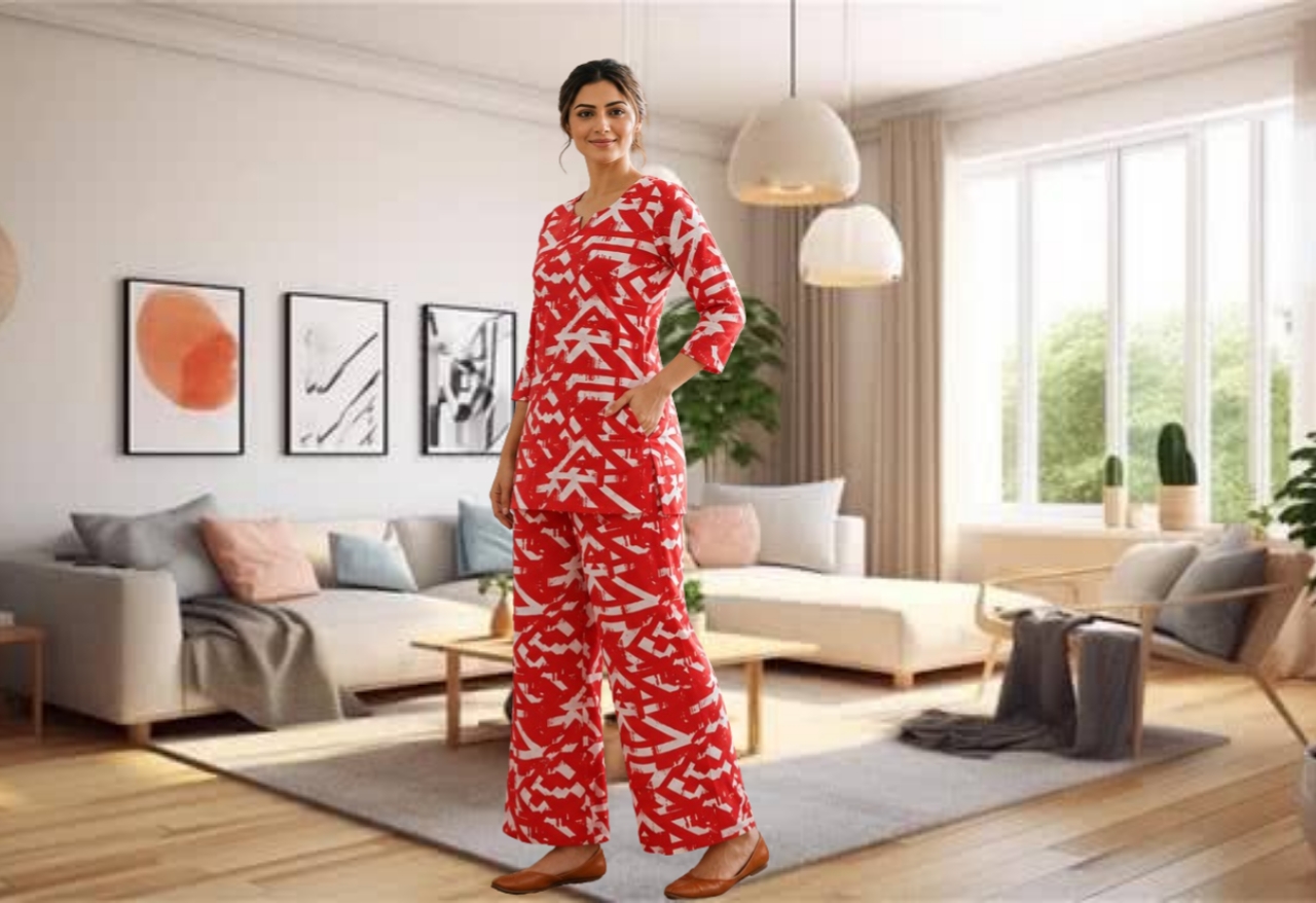 APPLE KURTI 2PC (AN) WITH POCKET PLAZOO 
